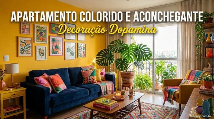 Apartamento Colorido e Aconchegante