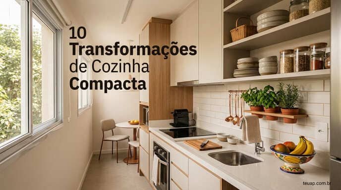 10 Transformações de Cozinha Compacta
