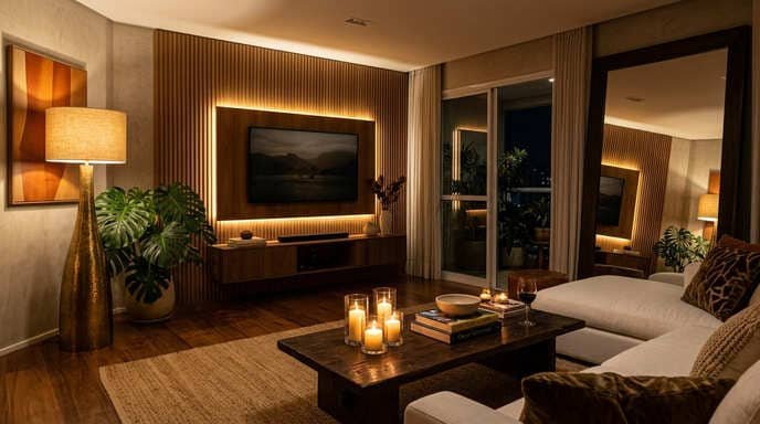 10 Truques de Mood Lighting para Sua Casa com Cara de Revista