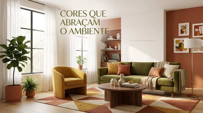 Cores que abraçam o ambiente