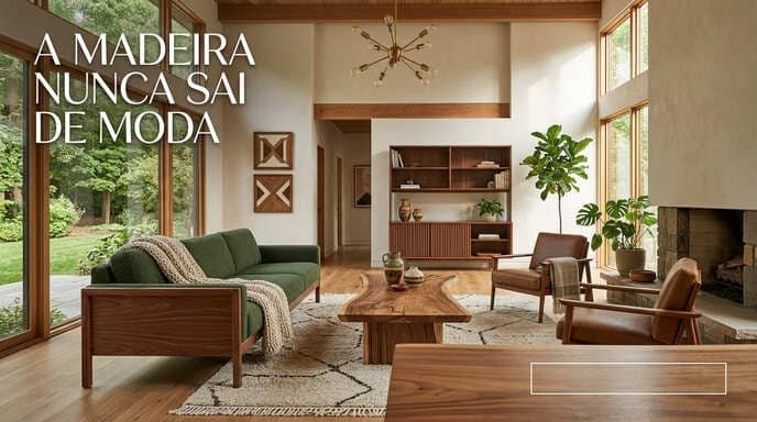 A madeira nunca sai de moda